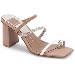 Dolce Vita Prisma Barely-There Strappy Block-Heel Sandals - Size 9